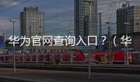 華為官網(wǎng)查詢?nèi)肟冢浚ㄈA為官網(wǎng)登錄入口）