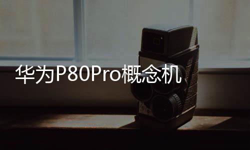 華為P80Pro概念機：6G網絡到來顛覆的創新卷起來比蘋果豪橫！