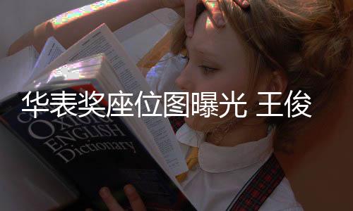 華表獎座位圖曝光 王俊凱易烊千璽王源三連坐