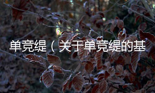 單競緹（關(guān)于單競緹的基本情況說明介紹）