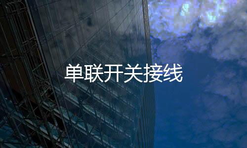 單聯開關接線
