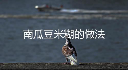 南瓜豆米糊的做法