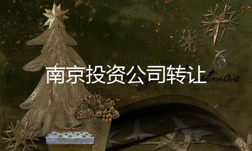 南京投資公司轉讓