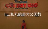 十二和八的最大公因數 十二和八的最大公因數是什么
