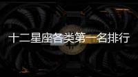 十二星座各類第一名排行榜大全