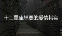 十二星座想要的愛情其實很簡單