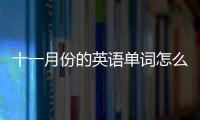 十一月份的英語單詞怎么寫（十一月的英文單詞怎么寫）