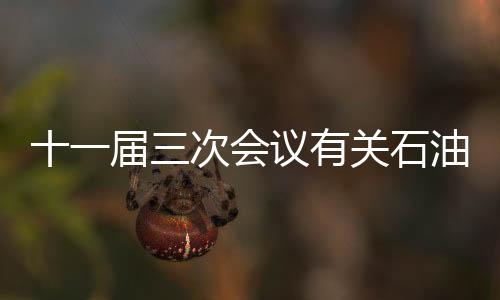 十一屆三次會議有關石油石化提案全部辦復