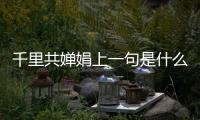 千里共嬋娟上一句是什么歌（千里共嬋娟上一句是什么）