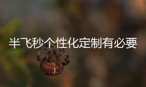 半飛秒個性化定制有必要么?如果不是對視覺質量要求高的話就沒必要
