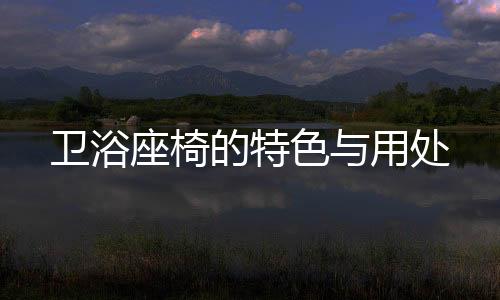 衛浴座椅的特色與用處