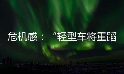 危機感：“輕型車將重蹈白色家電的覆轍”