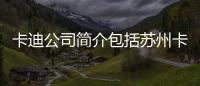卡迪公司簡介包括蘇州卡迪軟件科技的具體內容