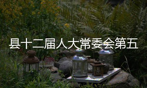 縣十二屆人大常委會(huì)第五十七次主任會(huì)議召開(kāi)