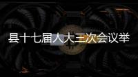 縣十七屆人大三次會議舉行預備會議