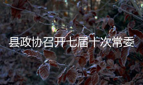 縣政協召開七屆十次常委會議