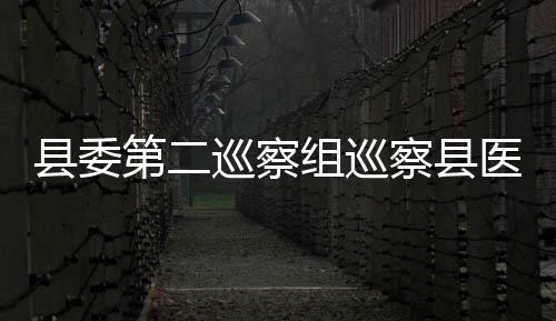 縣委第二巡察組巡察縣醫(yī)保局黨組工作動員會召開