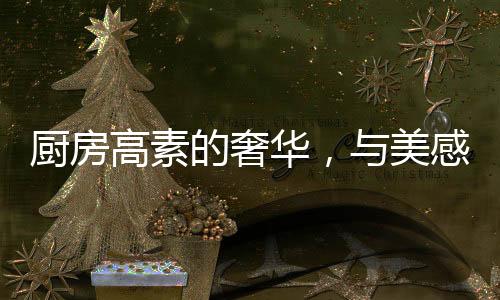 廚房高素的奢華，與美感同棲