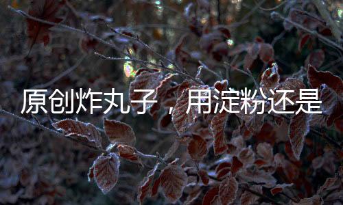 原創炸丸子，用淀粉還是面粉，都不對！教你正確做法，丸子不散又入味