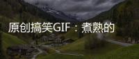 原創搞笑GIF：煮熟的鴨子飛了，到手的魚兒跑了