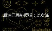 原油已強勢反彈：此次降價或將擱淺