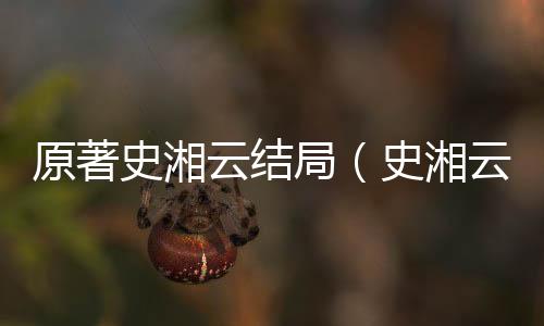 原著史湘云結(jié)局（史湘云結(jié)局）