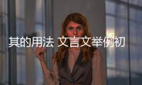 其的用法 文言文舉例初中（其的用法）