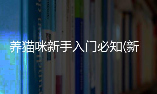 養(yǎng)貓咪新手入門必知(新手入門貓咪品種)