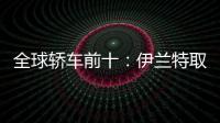 全球轎車前十：伊蘭特取代福克斯入三甲