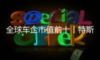 全球車企市值前十丨特斯拉超越大眾躍升至第二