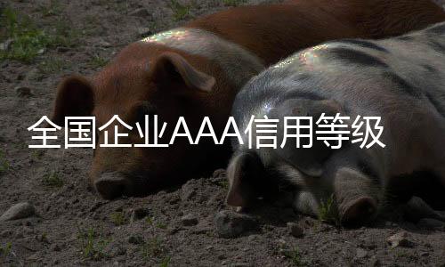 全國企業AAA信用等級證書費用