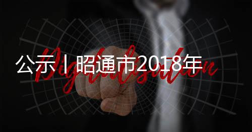 公示丨昭通市2018年中級職稱評審結果出爐！77人全名單發布…