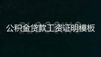 公積金貸款工資證明模板（公積金貸款工資證明）