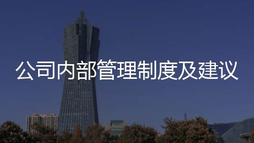 公司內部管理制度及建議（公司內部管理制度）