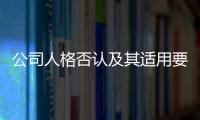 公司人格否認(rèn)及其適用要件（公司人格否認(rèn)）