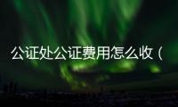 公證處公證費用怎么收（公證處公證費用）