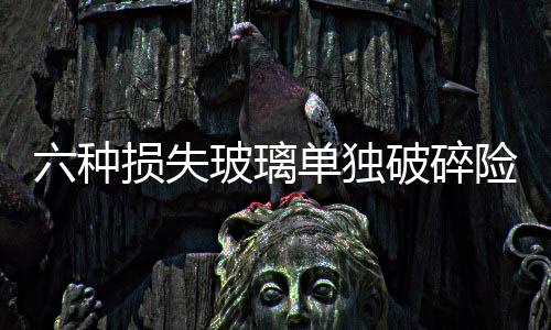 六種損失玻璃單獨破碎險不承擔,行業資訊