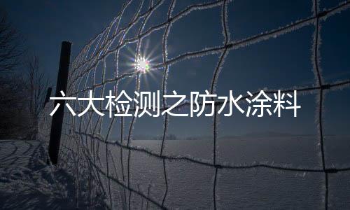 六大檢測(cè)之防水涂料