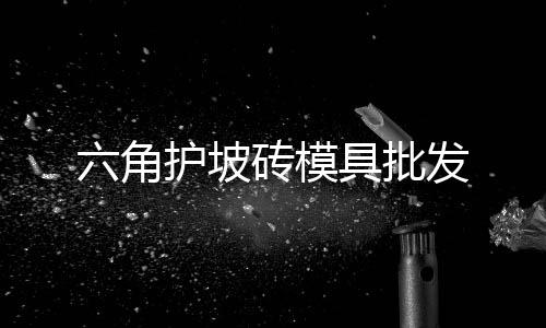 六角護坡磚模具批發
