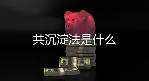 共沉淀法是什么
