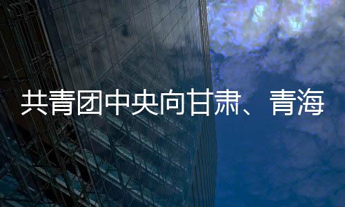 共青團中央向甘肅、青海調撥資金物資 開展抗震救災工作