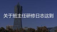 關于班主任研修日志這到底是個什么梗?