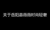 關于岳陽縣薇薇時尚輕奢服裝店的信息