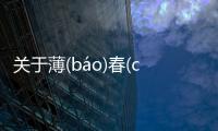 關于薄(báo)春(chūn)可以這樣解讀嗎?