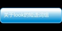 關于look的短語詞組，關于LOOK的短語