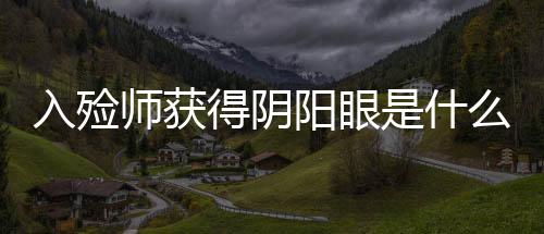 入殮師獲得陰陽眼是什么電影