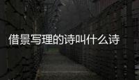 借景寫理的詩叫什么詩 借景說理的古詩