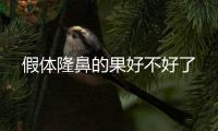 假體隆鼻的果好不好了