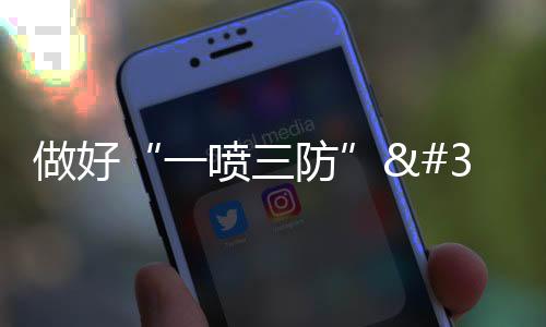 做好“一噴三防” 護(hù)航夏糧豐產(chǎn)