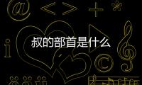 叔的部首是什么